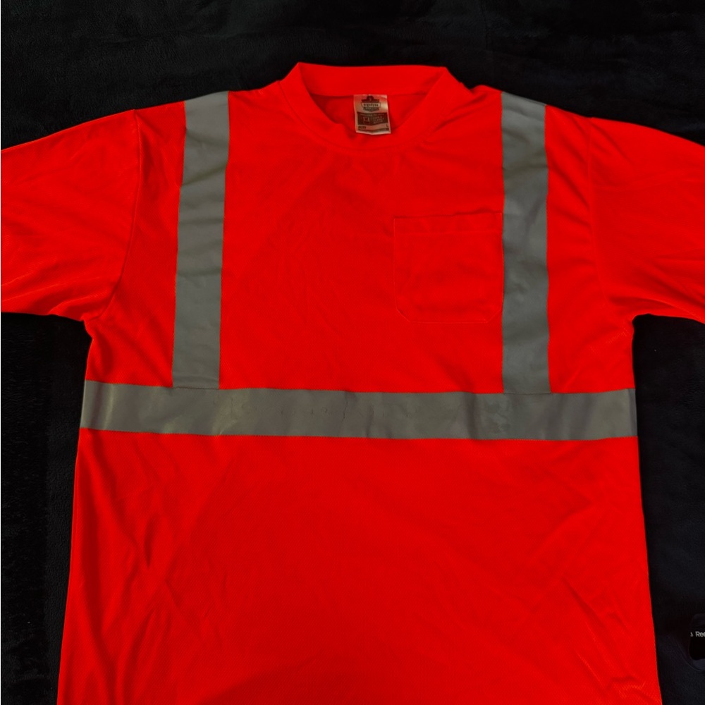 High-Visibility Orange Safety Shirt